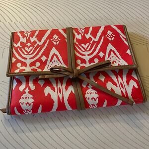 Stella & Dot Jewelry Travel Bag 'Bring Your Own Bling' Red and White.